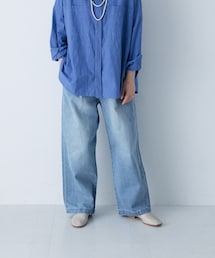 かぐれ | フェードデニムイージーパンツ(デニムパンツ)