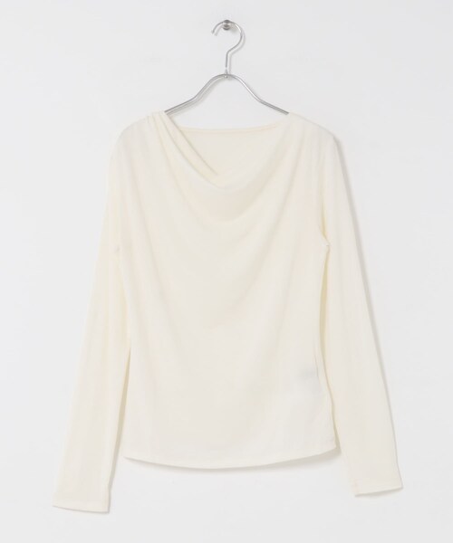 URBAN RESEARCH ROSSO（アーバンリサーチロッソ）の「2WAYネックオフショルプルオーバー（Tシャツ/カットソー・レディース・OFF WHITE/BROWN/BLACK・FREE）」の9枚目の写真