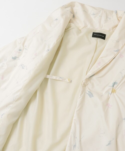 URBAN RESEARCH DOORS（アーバンリサーチドアーズ）の「mizuiro ind　print batting coat（その他アウター・レディース・ivory・one）」の4枚目の写真