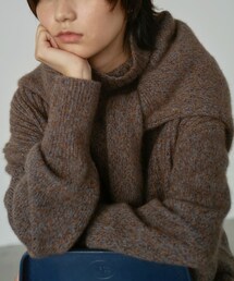 URBAN RESEARCH | new basic CASHMERE SILK MOULINE TURTLE-NECK KNIT(ニット/セーター)