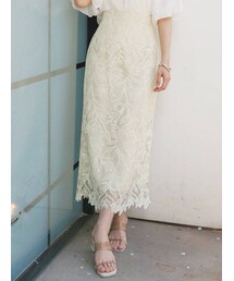 MERCURYDUO | ケミカルレースペンシルスカート(スカート)