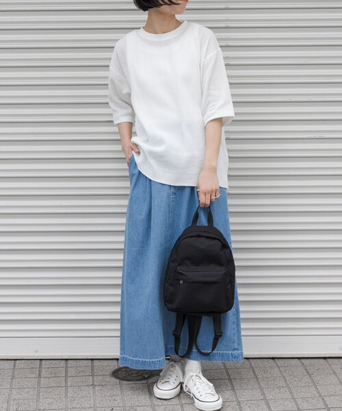 URBAN RESEARCH DOORS（アーバンリサーチドアーズ）の「FORK&SPOON　綿麻デニムスカート（デニムスカート・レディース・USED/ONEWASH・1/2）」の10枚目の写真