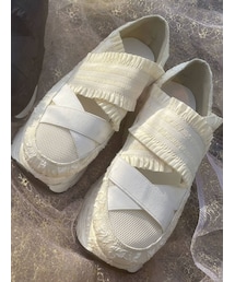 merry jenny | ジャガードフリルバンドスニーカー(スニーカー)