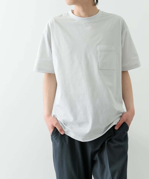 ITEMS URBANRESEARCH(アイテムズ アーバンリサーチ)の「接触冷感ハイストレッチTシャツ(シャツ/ブラウス・メンズ・CHA/WHT/NVY/BLK・M/L)」の10枚目の写真