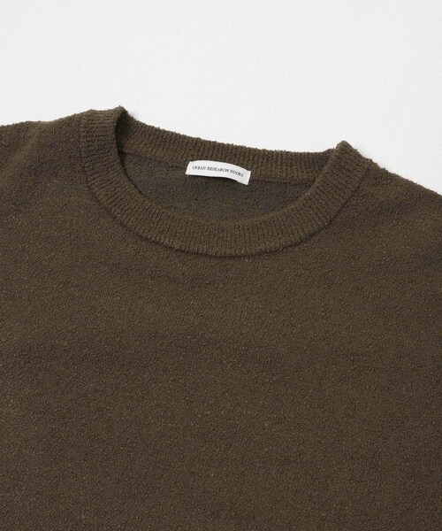 URBAN RESEARCH DOORS(アーバンリサーチドアーズ)の「ミニブークレ クルーネックニット(ニット/セーター・メンズ・BLACK/BROWN/SAX・M/L)」の9枚目の写真