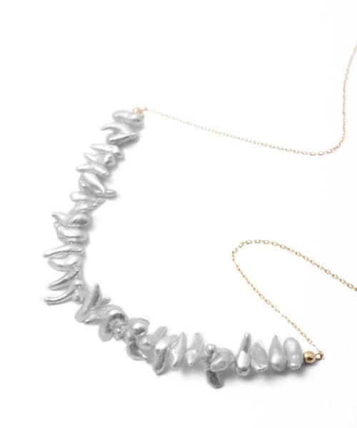 かぐれ(カグレ)の「あこやけしパールネックレス(ネックレス・レディース・K18/あこやけし・40.5/FREE)」の5枚目の写真