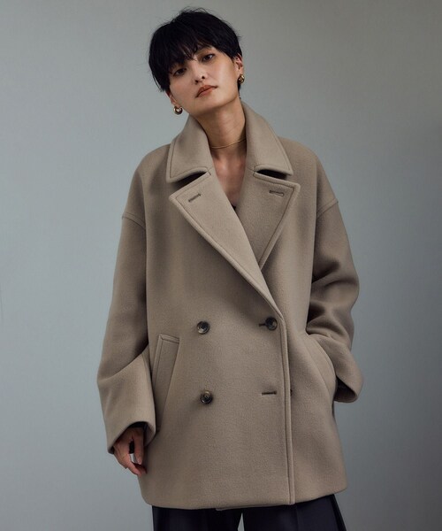 ADAM ET ROPE'(アダムエロペ)の「<追加>【WEB限定】MANTECOウールPコート(ピーコート・レディース・ブラウン/ベージュ系/ネイビー/オフホワイト・M/S)」の20枚目の写真