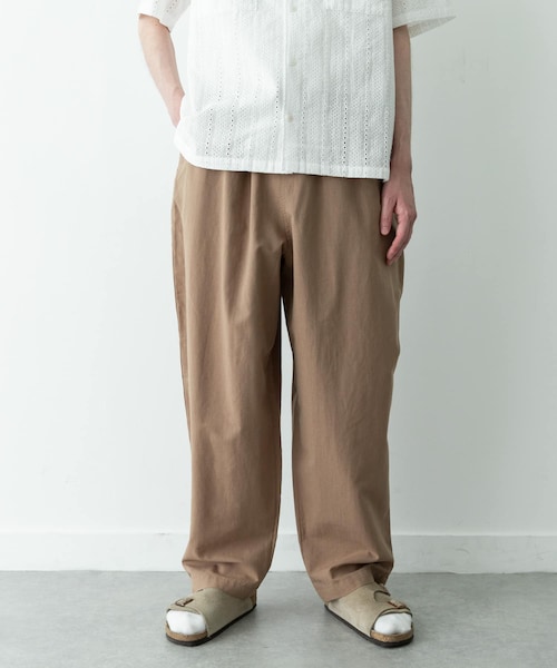 URBAN RESEARCH Sonny Label（アーバンリサーチサニーレーベル）の「リネン混ワイドイージーパンツ（その他パンツ・メンズ・ブラック/ベージュ・S/M/L）」の2枚目の写真