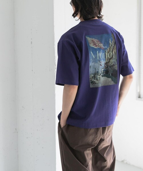 URBAN RESEARCH DOORS(アーバンリサーチドアーズ)の「FORK&SPOON Monet art t-shirts(Tシャツ/カットソー・メンズ・OFF/NAVY・4/5)」の15枚目の写真