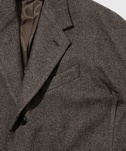 ADAM ET ROPE'(アダムエロペ)の「【URU/ウル】OVER JACKET(テーラードジャケット・メンズ・ダークブラウン・2)」の8枚目の写真