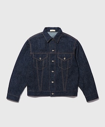 ADAM ET ROPE'（アダムエロペ）の「【Cale/カル】cotton silk denim Trucker（デニムジャケット）」