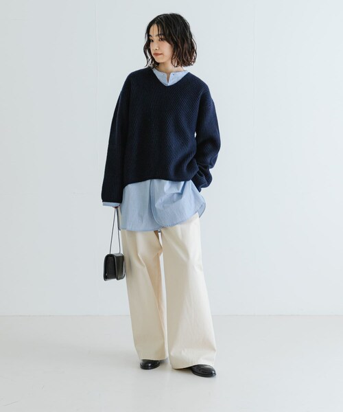 URBAN RESEARCH（アーバンリサーチ）の「チノワイドパンツ（チノパンツ・レディース・BEIGE/NATURAL・36/38）」の9枚目の写真