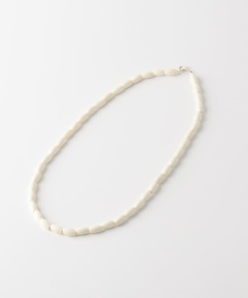 かぐれ（カグレ）の「Toile　DS BONE BEADS NECKLACE（ネックレス・レディース・NAT・50）」の3枚目の写真