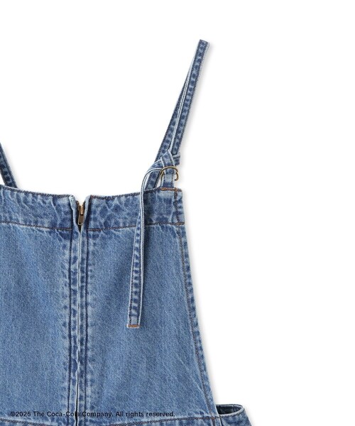 VIS(ビス)の「【Coca-Cola】VIS別注エンブロイダリーサロペット(サロペット/オーバーオール・レディース・ブルー系/ピンク・F)」の18枚目の写真