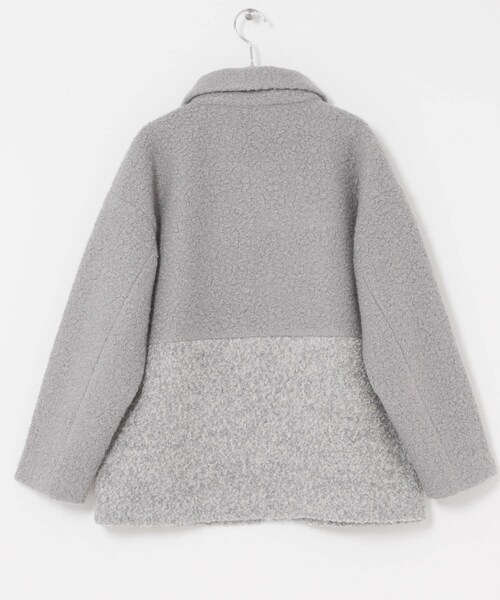 ITEMS URBANRESEARCH(アイテムズ アーバンリサーチ)の「ボア切替ジャケット(テーラードジャケット・レディース・L.BEG/GRY・Free)」の14枚目の写真