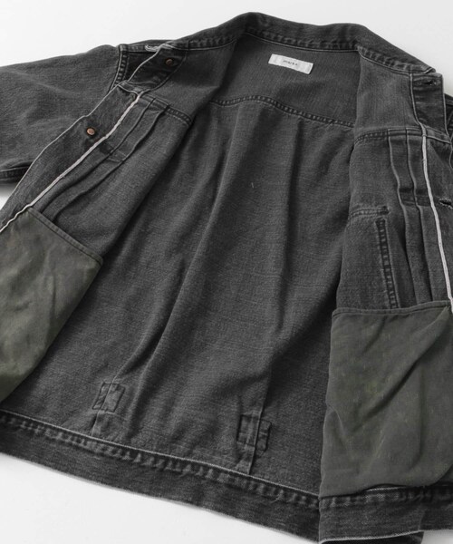 URBAN RESEARCH DOORS（アーバンリサーチドアーズ）の「marka　TYPE-1 DENIM JACKET（デニムジャケット・メンズ・FadedBlack・2/3）」の5枚目の写真
