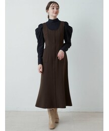 LAGUNAMOON | バイカラーステッチジャンパースカート(ジャンパースカート)