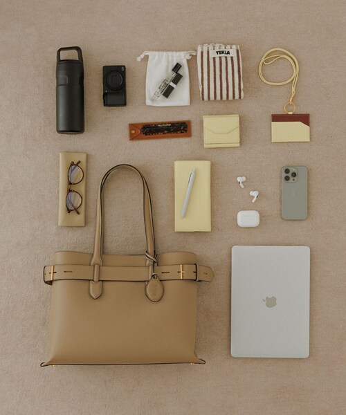 ROPE'（ロペ）の「【E'POR】A BAG Large/A4対応・通勤（トートバッグ・レディース・ブラック/ベージュ・F）」の6枚目の写真