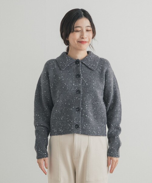 URBAN RESEARCH DOORS（アーバンリサーチドアーズ）の「ネップヤーンカーディガン（カーディガン/ボレロ・レディース・BEIGE/GRAY・Free）」の12枚目の写真