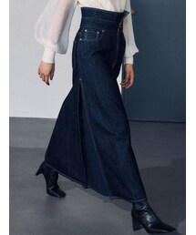 LAGUNAMOON | サイドプリーツデニムスカート(デニムスカート)