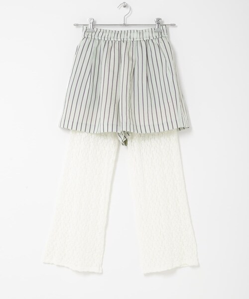 THE GOODLAND MARKET（ザグッドランドマーケット）の「cwtch　LAYERED EASYPANTS（その他パンツ・レディース・MINT/ORANGE・Free）」の3枚目の写真