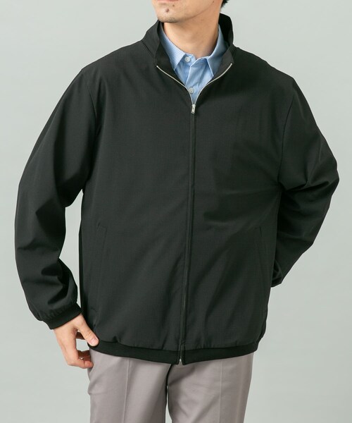 URBAN RESEARCH ROSSO（アーバンリサーチロッソ）の「『WEB限定』『吸水 / 速乾』Air Stretch スタンドブルゾン（ブルゾン・メンズ・CHARCOAL/NAVY/BLACK/BROWN・M/L）」の19枚目の写真