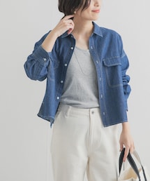 URBAN RESEARCH DOORS | デニムショート丈シャツ(シャツ/ブラウス)
