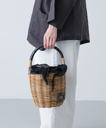 かぐれ | eb.a.gos　バケツMバスケットリネン(かごバッグ)