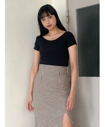 EMODA | フィットリブTシャツ(Tシャツ/カットソー)