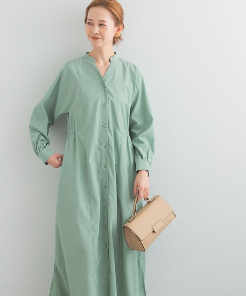 URBAN RESEARCH ROSSO（アーバンリサーチロッソ）の「パネルデザインシャツワンピース（ワンピース・レディース・MINT/STRIPE/NAVY・FREE）」の5枚目の写真