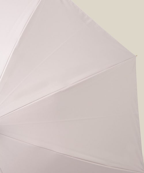 ROPE'（ロペ）の「【晴雨兼用・高機能】スライド式 ショートバンブーパラソル【UVカット/遮光・遮熱・防水効果】（長傘・レディース・ブラック/オフホワイト/ブルー系/ピンク系・F）」の14枚目の写真