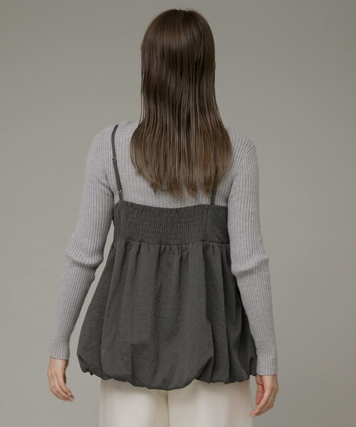 URBAN RESEARCH Sonny Label（アーバンリサーチサニーレーベル）の「バルーンキャミビスチェブラウス（その他トップス・レディース・グレージュ/ブラック/チャコール・FREE）」の16枚目の写真
