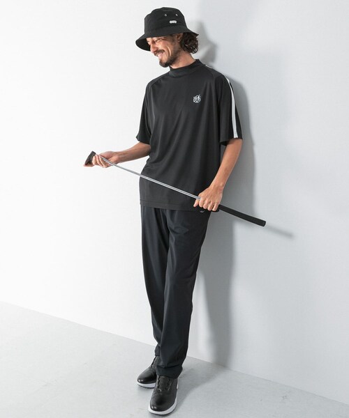URBAN RESEARCH Sonny Label（アーバンリサーチサニーレーベル）の「OOPS　吸水速乾ラインモックネックTシャツ（Tシャツ/カットソー・メンズ・OFF/BLACK/DARK NAVY・M/L/XL）」の16枚目の写真