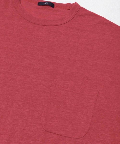 URBAN RESEARCH（アーバンリサーチ）の「YLEVE　LINEN POCKET T-SHIRTS（Tシャツ/カットソー・メンズ・010 BLACK/020 GREY/100 RED・4/5）」の18枚目の写真