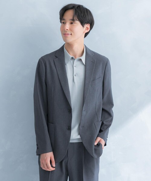 URBAN RESEARCH DOORS(アーバンリサーチドアーズ)の「LIFE STYLE TAILOR リネンライクコンフォータブルジャケット(テーラードジャケット・メンズ・BLUE NAVY/GRAY/OLV BROWN・S/M/L/XL)」の13枚目の写真