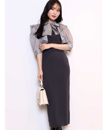 MERCURYDUO | 2WAYシアーボレロセットニットワンピース(ワンピース)
