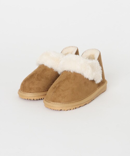 URBAN RESEARCH DOORS（アーバンリサーチドアーズ）の「ショートムートンブーツ(KIDS)（シューズ小物/雑貨・キッズ・BROWN/BEIGE・18/19/20/21/22）」の15枚目の写真