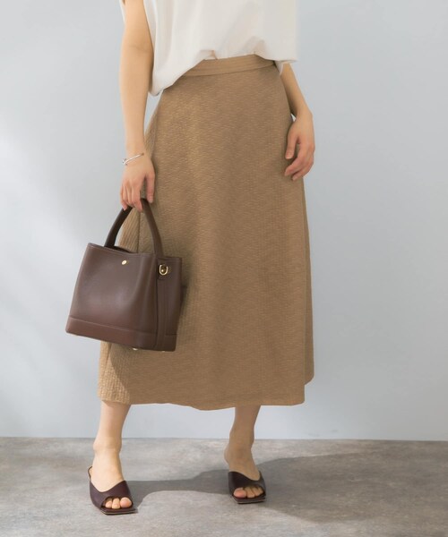 URBAN RESEARCH ROSSO（アーバンリサーチロッソ）の「シアージャガードフォルムスカート（スカート・レディース・BEIGE/BLACK・36/38）」の18枚目の写真