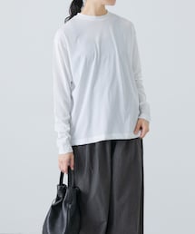 かぐれ | ハイツイストコットン長袖Tシャツ(Tシャツ/カットソー)