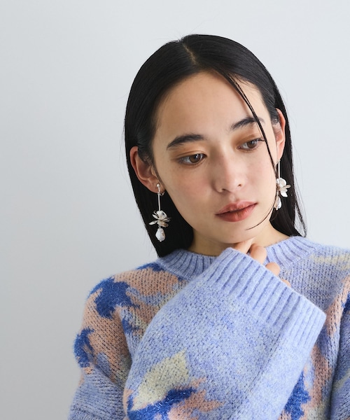 VIS（ビス）の「メタルフラワーイヤリング（イヤリング・レディース・ゴールド/シルバー・F）」の14枚目の写真