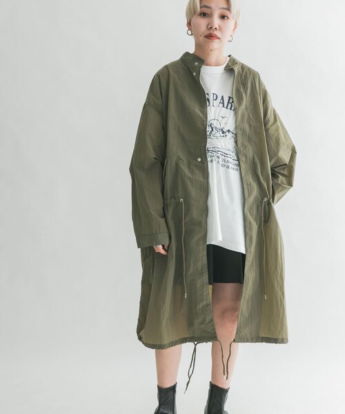 KBF（ケイビーエフ）の「ナイロンモッズコート（モッズコート・レディース・OFF/D.KHAKI・one）」の19枚目の写真