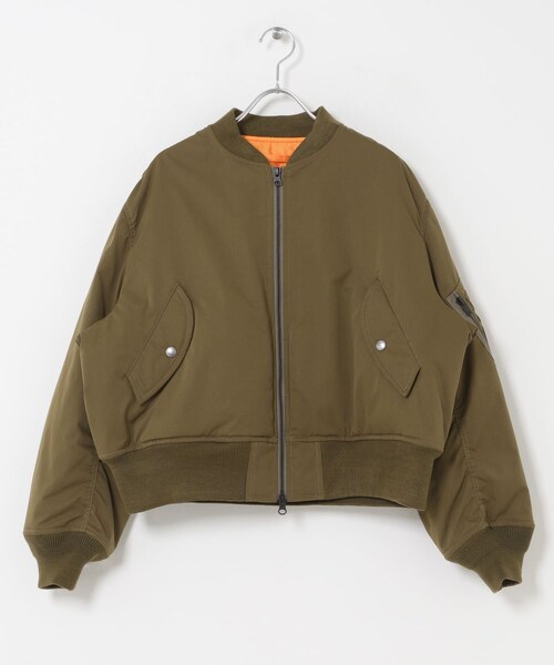 URBAN RESEARCH DOORS(アーバンリサーチドアーズ)の「FORK&SPOON SORONA MA-1ブルゾン(ブルゾン・レディース・BLACK/KHAKI・1)」の6枚目の写真