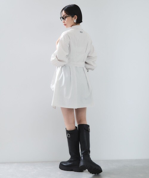 VIS（ビス）の「【POLO BCS】VIS別注ウエストタックフレアワンピース/WEB限定（ワンピース・レディース・ホワイト系/ベージュ/ブルー系・F）」の17枚目の写真