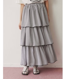 merry jenny | ギンガムティアードスカート(スカート)