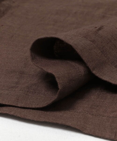URBAN RESEARCH（アーバンリサーチ）の「YLEVE　LINEN POPLIN JACKET（テーラードジャケット・メンズ・011 SUMI/050 BROWN・3/4）」の10枚目の写真