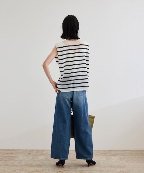 ROPE'(ロペ)の「シャイニー2WAYリボンブラウス/洗える(シャツ/ブラウス・レディース・ブラック/ネイビー/シルバー・F)」の18枚目の写真