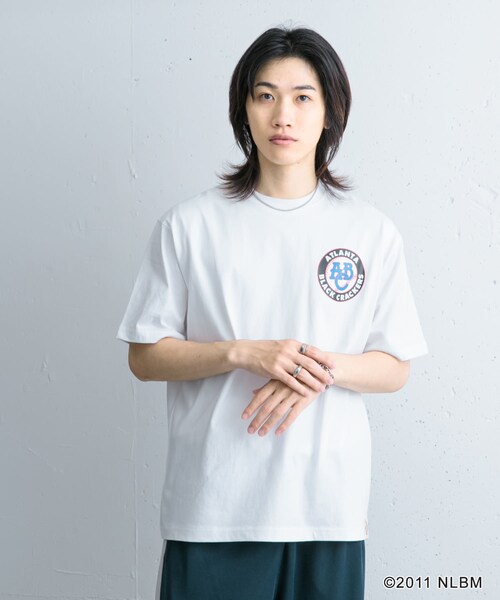SENSE OF PLACE by URBAN RESEARCH(センスオブプレイスバイアーバンリサーチ)の「Negro Leagues プリントTシャツ A(Tシャツ/カットソー・メンズ・WHITE/MINT・M/L)」の9枚目の写真