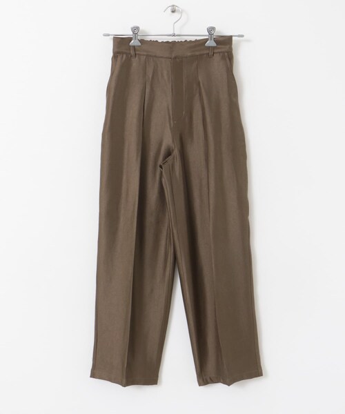 URBAN RESEARCH Sonny Label（アーバンリサーチサニーレーベル）の「シャイニーツイルサテンパンツ（その他パンツ・レディース・バター/ブラウン・36/38）」の11枚目の写真
