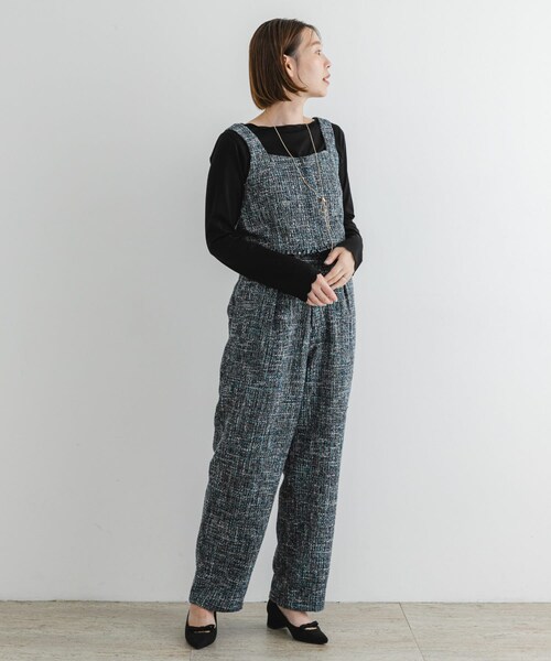 URBAN RESEARCH ROSSO（アーバンリサーチロッソ）の「F by ROSSO　ツイードビスチェ+ワイドパンツ（セットアップ・レディース・BLUE/BLACK・36/38）」の10枚目の写真
