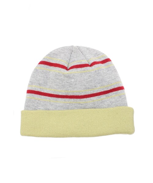 Ungrid（アングリッド）の「ボーダーニット帽（ニットキャップ/ビーニー・レディース・ボルドー/グリーン/ネイビー・F）」の4枚目の写真